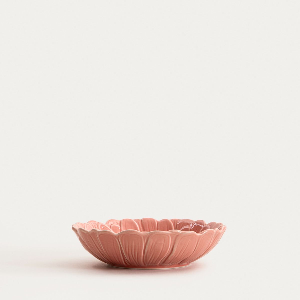 Miska RASSET z kwiatem różowa 18 cm