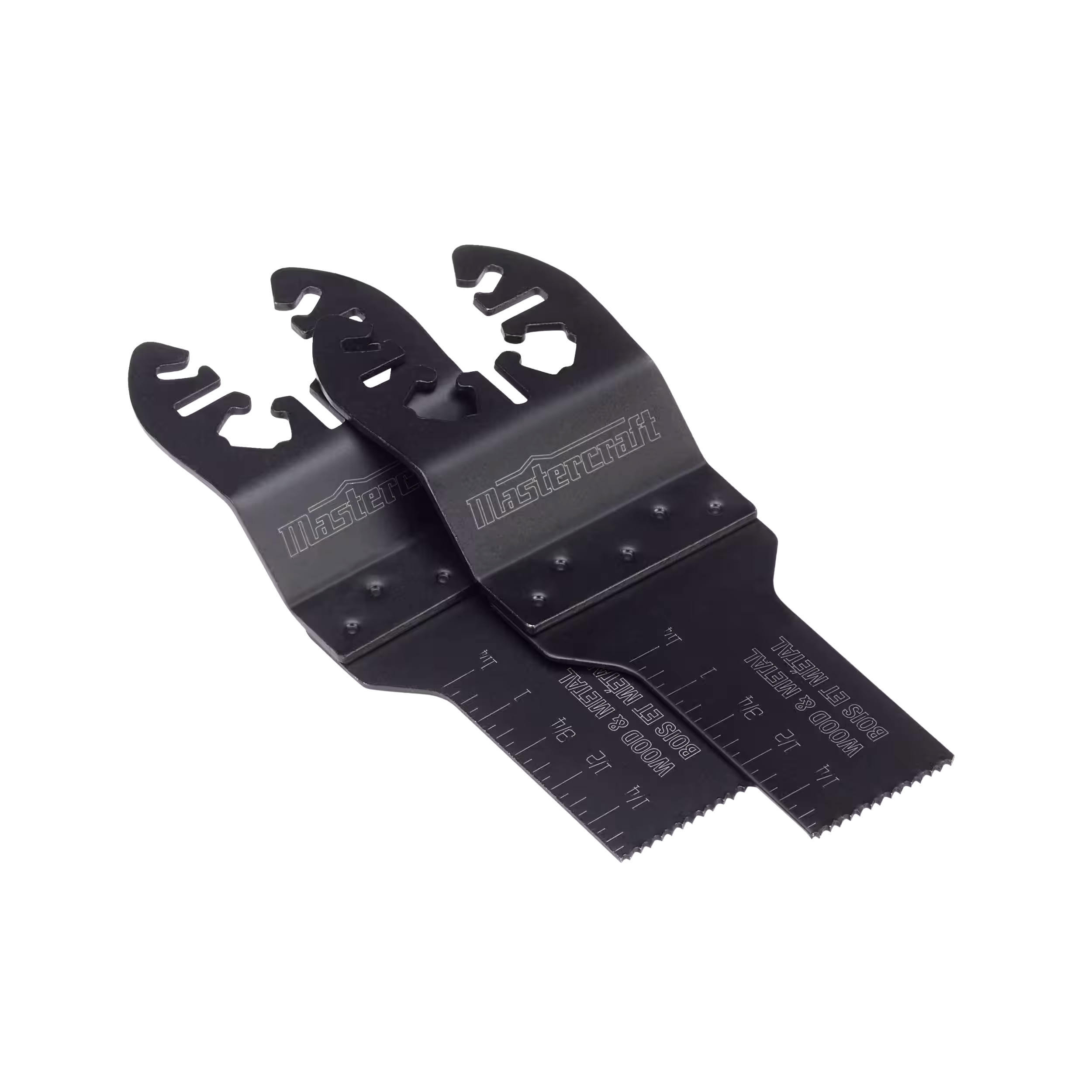 Mastercraft Oscillating Universal Fit, Multi-Tool Wood & Metal Flush Cut Bi-Medal Saw Blades, 3/4-in, 2-pk
