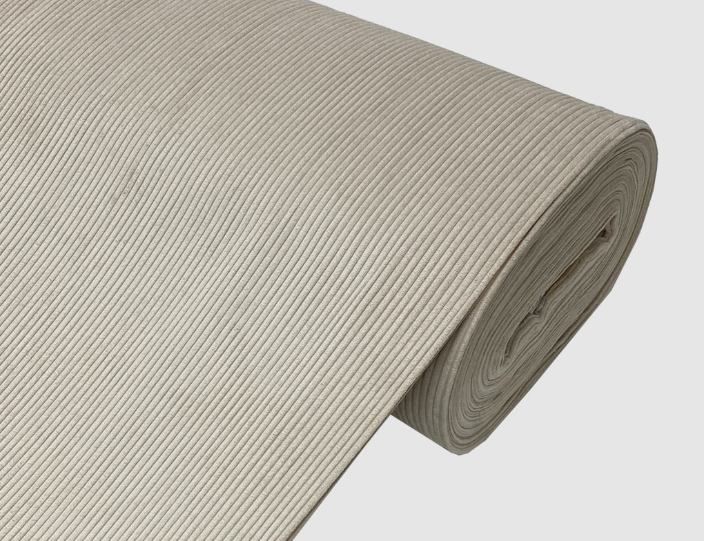 Cordstoff Uni Beige