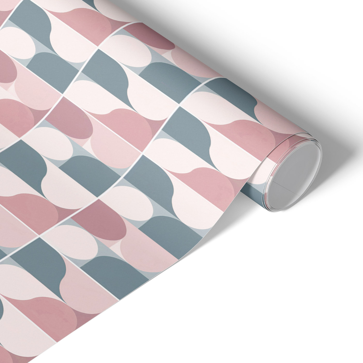 Okleina meblowa Geometryczny róż 50x100 Folia samoprzylepna Pokój