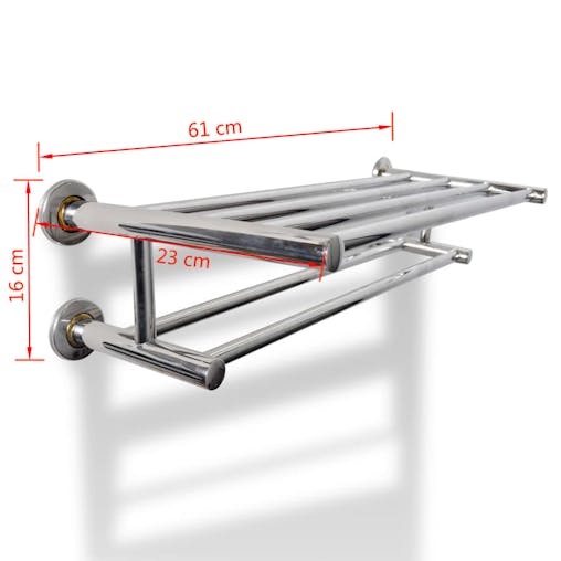 NNEVL Stainless Steel Towel Rack 6 Tubes