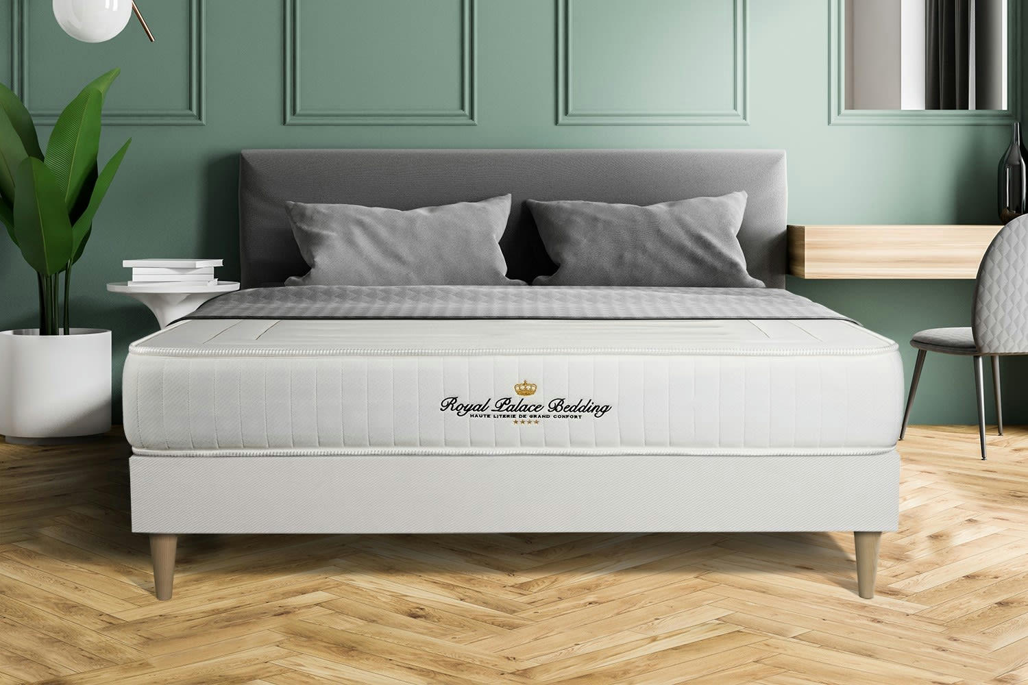 LANCASTER - Matelas 140x200 Ressorts et mémoire de forme - Ferme