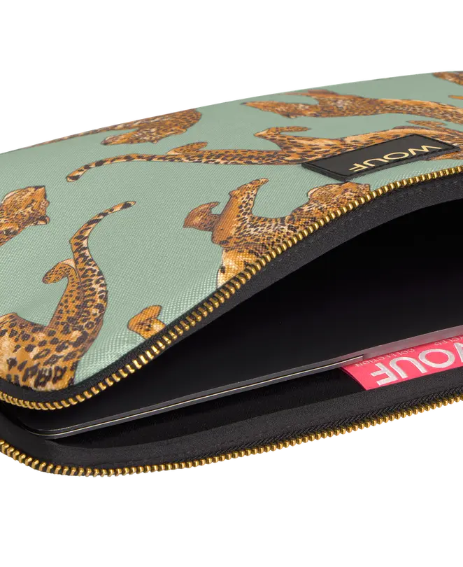 Laptop-Hülle Emerald Leopard
