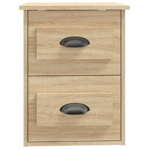 NNEVL Wall-mounted Bedside Cabinets 2 pcs Sonoma Oak 41.5x36x53cm