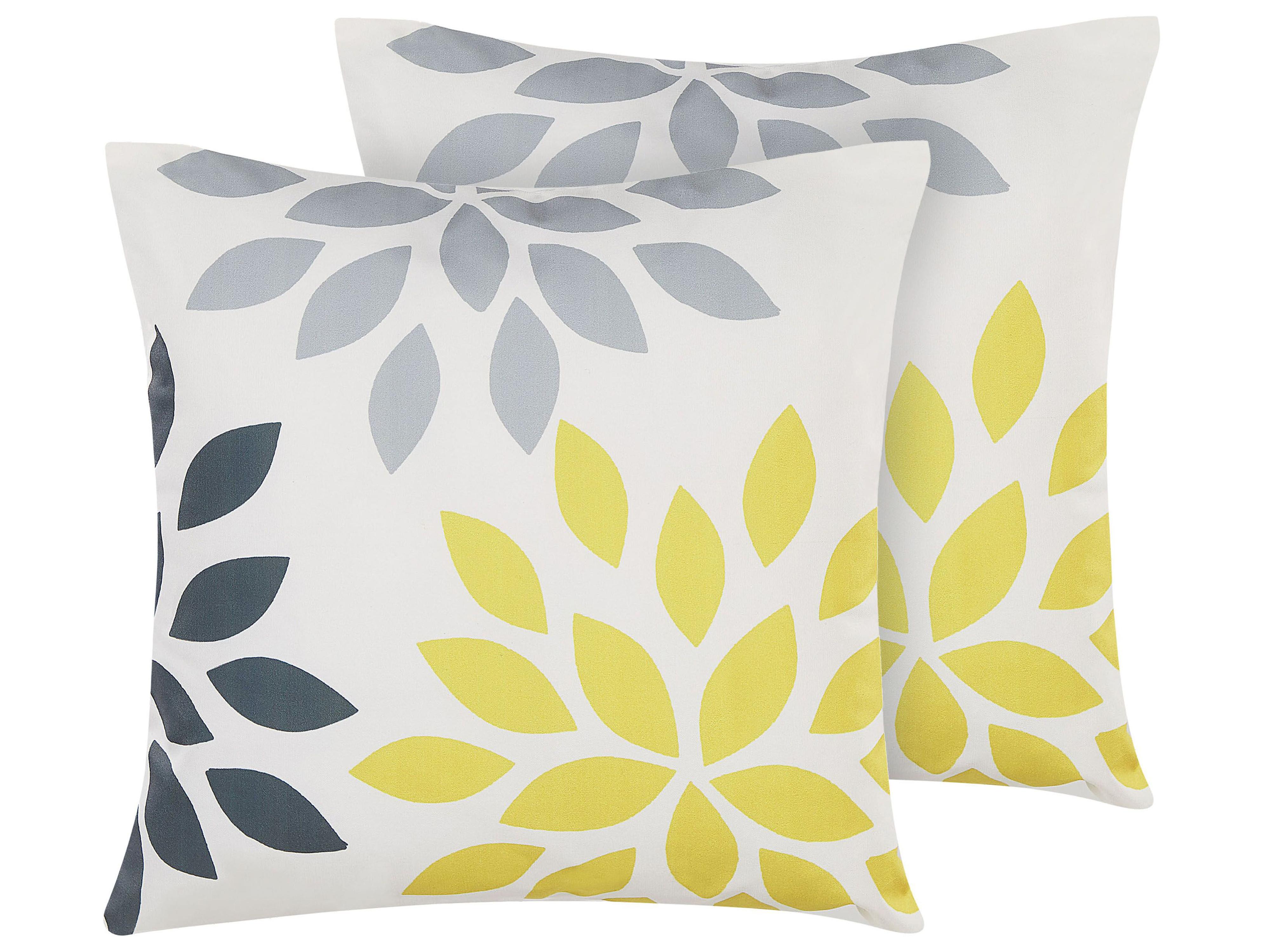 Set of 2 Outdoor Cushions RIALE Floral Pattern 45 x 45 cm Multicolour