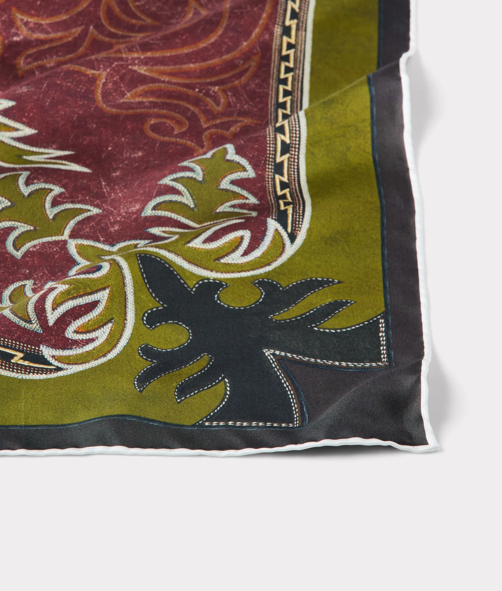 Saddle Scarf - Brown/Green