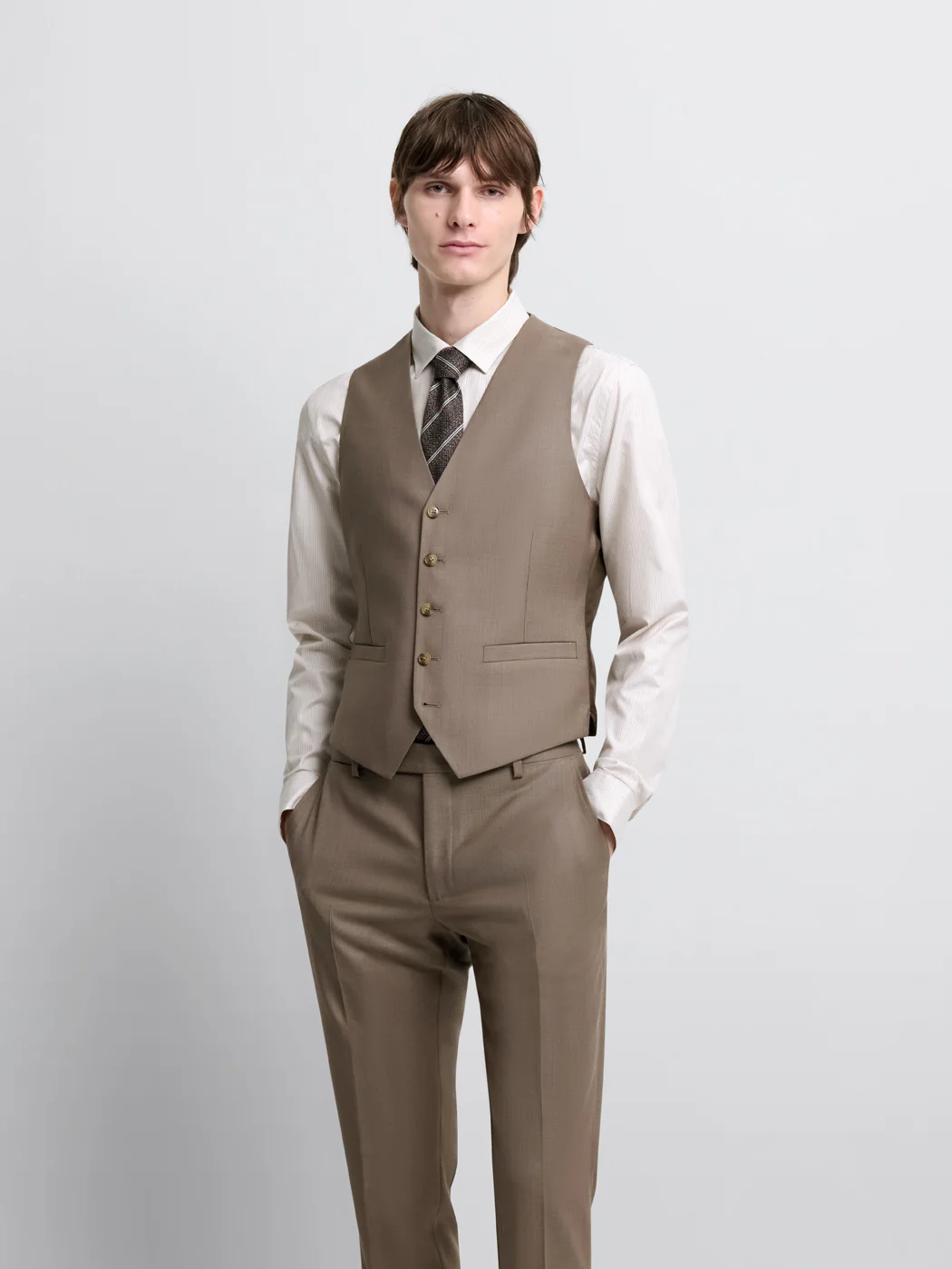 Gilet de costume en laine