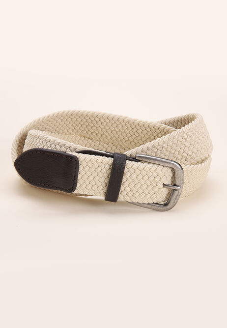 Mens Stone Stretch Plait Belt