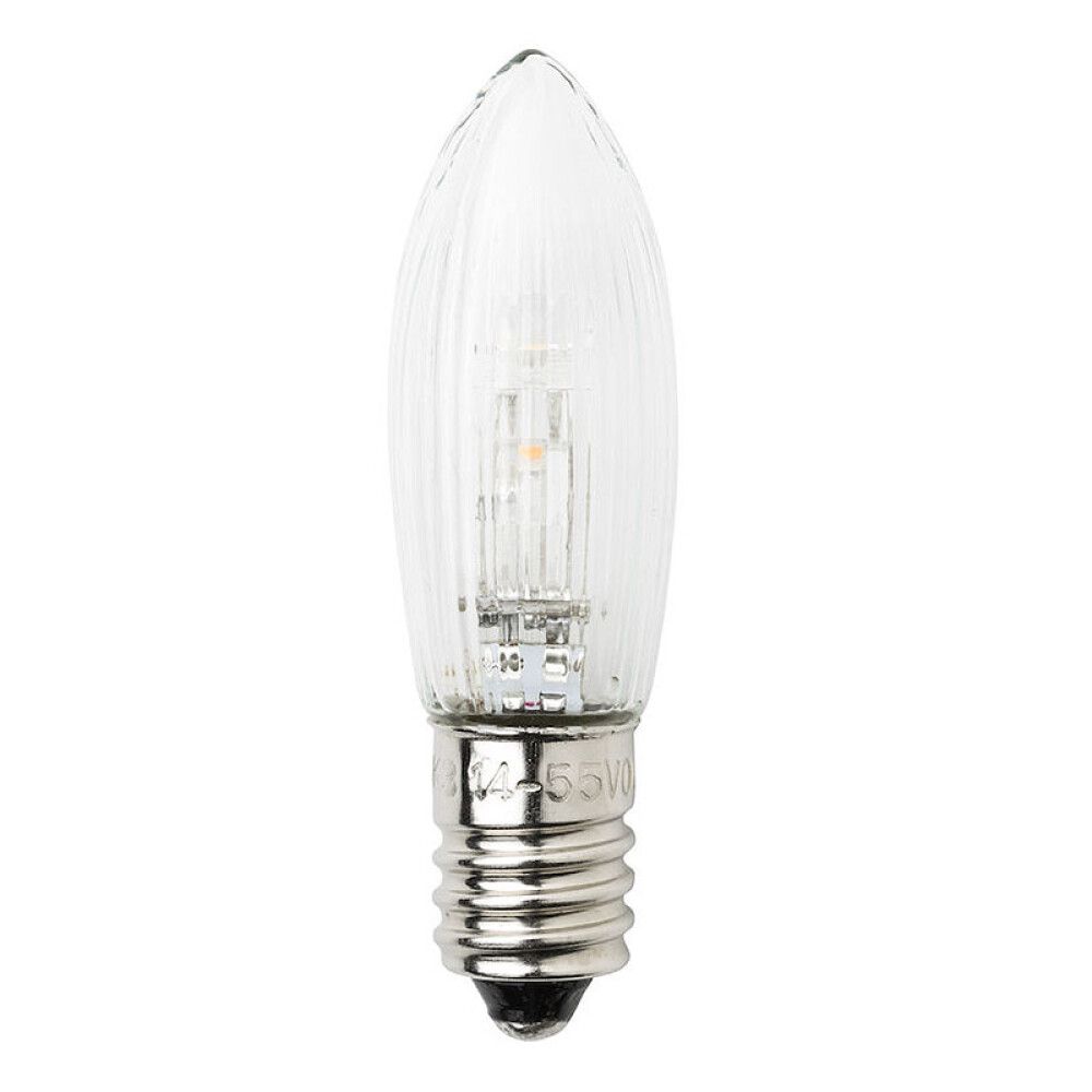 LYSPÆRE KONSTSMIDE RESERVE E10 14V-55V 0,3W KLAR 7PK