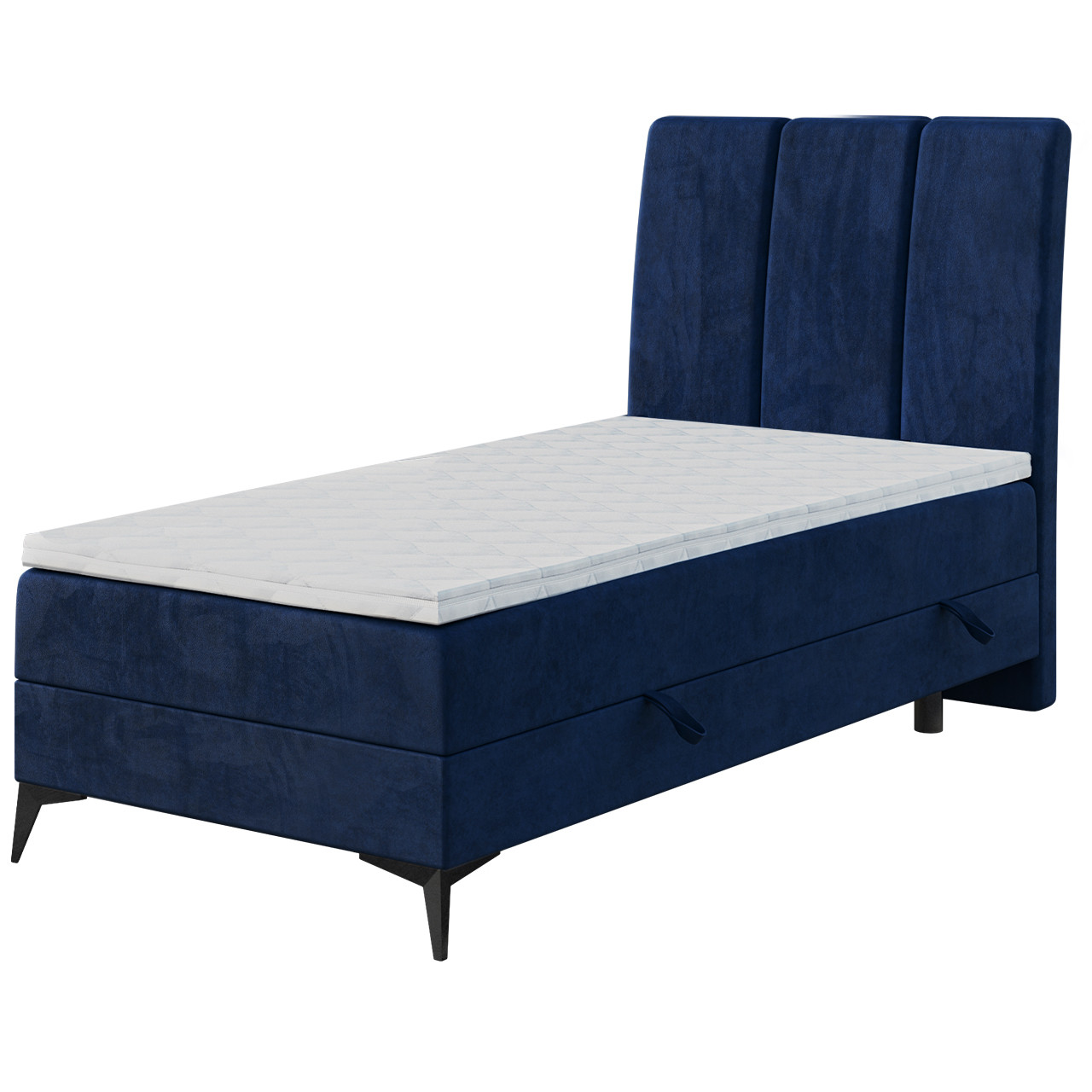 Łóżko kontynentalne ABERT 90x200 prawy magic velvet 2216