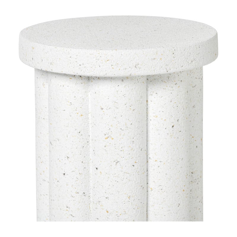 Bijzettafel Malmo - wit - &Oslash;40x45 cm