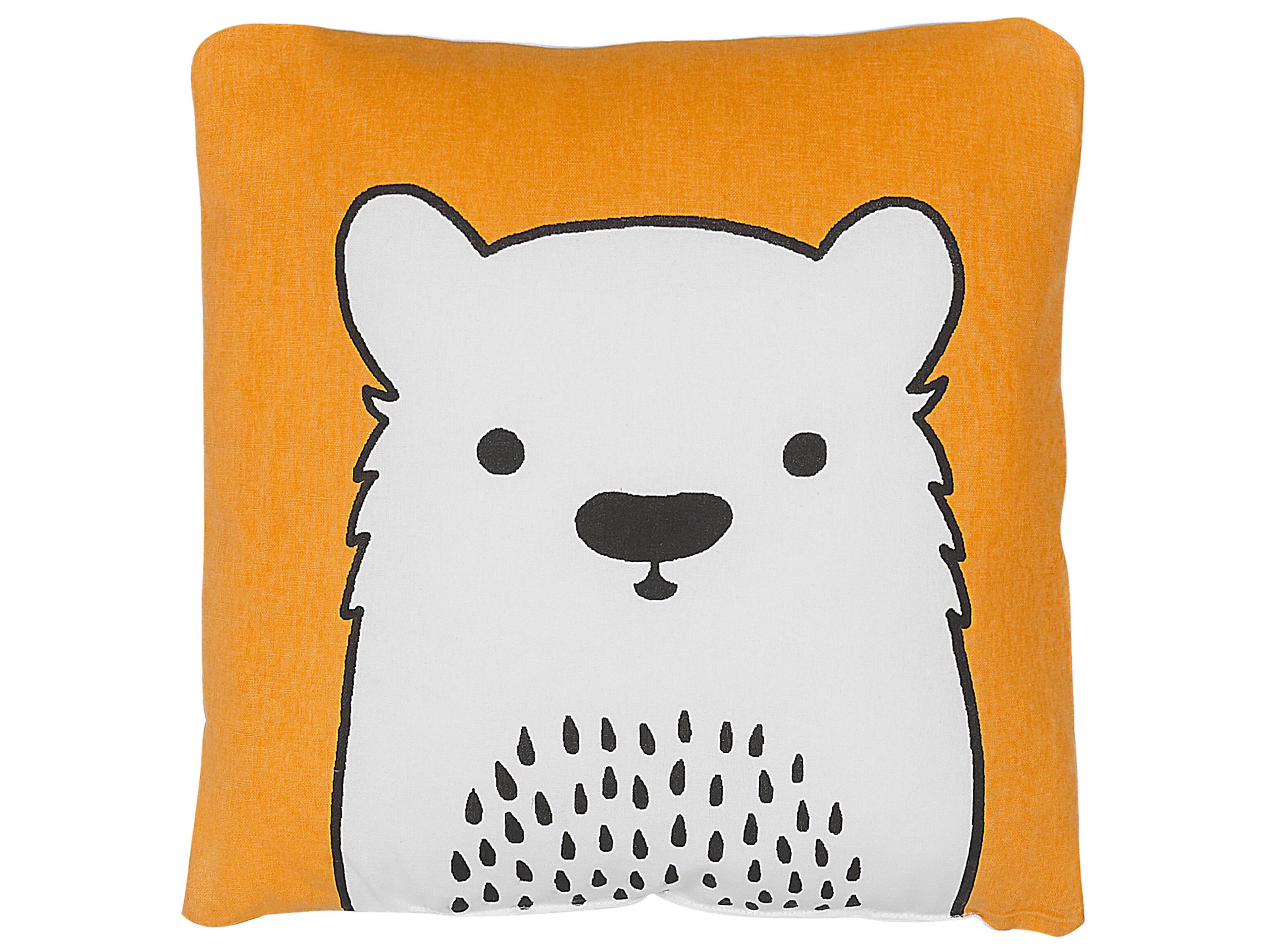 Throw Cushion WARANASI Cotton 45 x 45 cm Orange