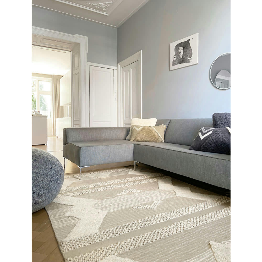 TRÉSOR - Tapis en laine Miracle blanc ivoire 160x260
