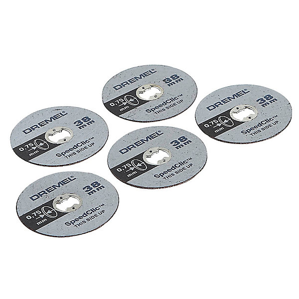 5 disques minces à tronçonner Dremel SpeedClic
