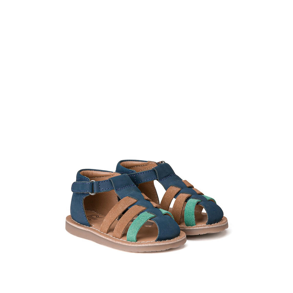 Sandales cuir à scratch