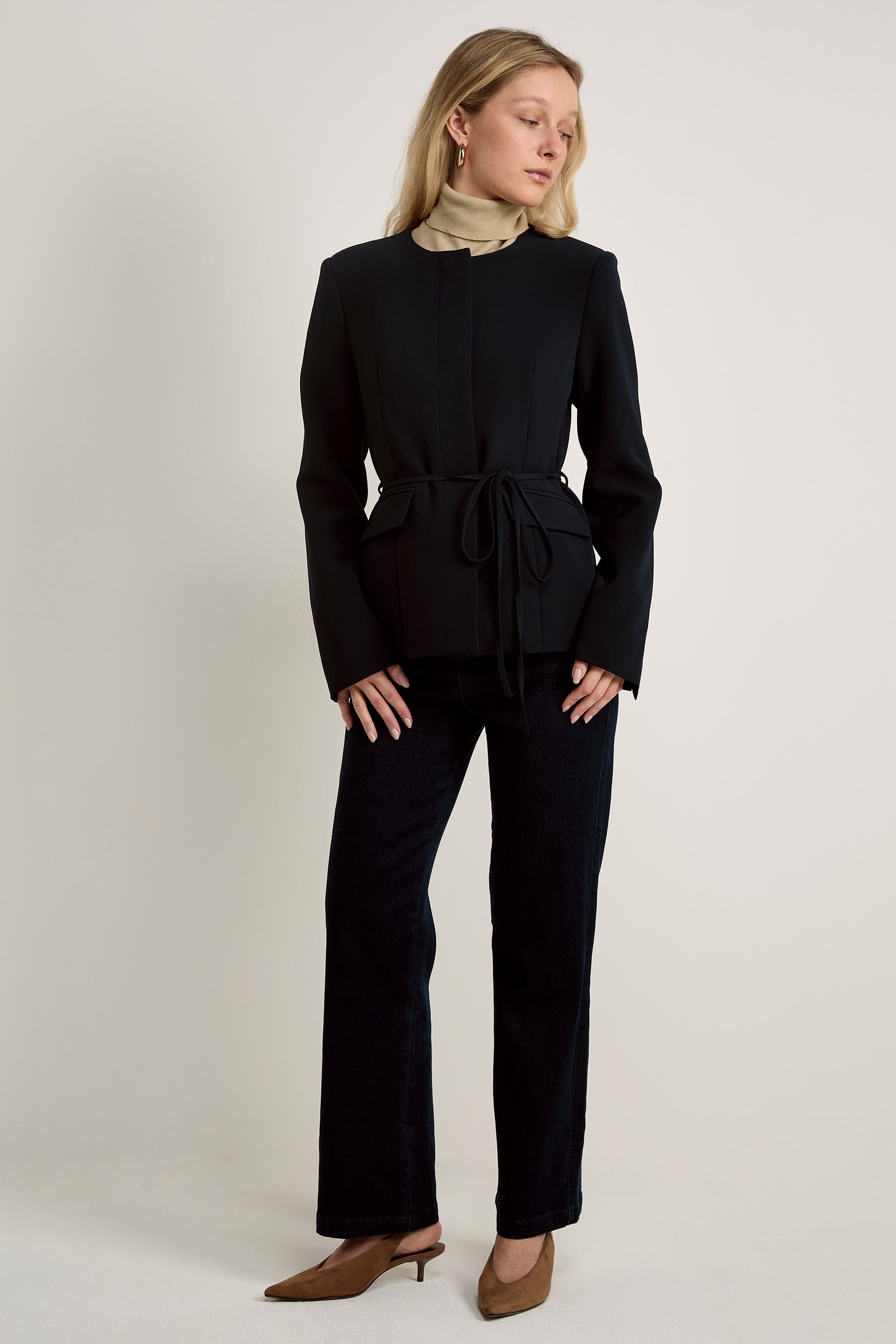 GWD by GEORGE W. DAVIES GWD Malika Navy Tailored Jacket