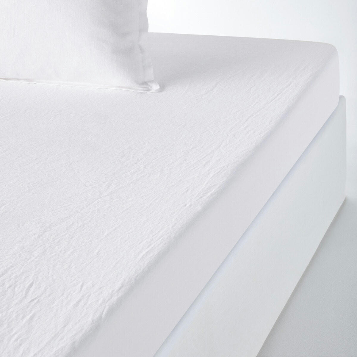 Drap housse lin lavé, bonnet 30cm, Linot