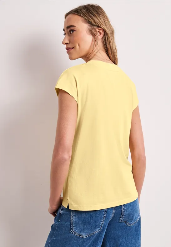 Dropped Shoulder Shirt mit V-Neck