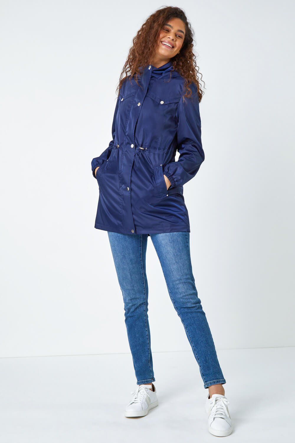 Roman Shower Resistant Longline Jacket