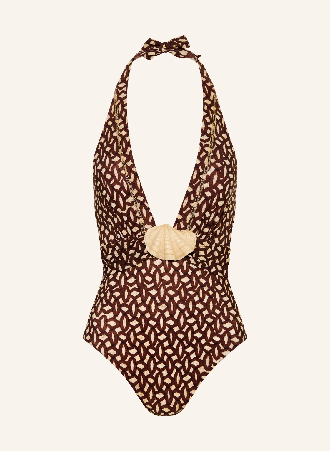 MARYAN MEHLHORN Neckholder-Badeanzug TERRAE mit Glitzergarn