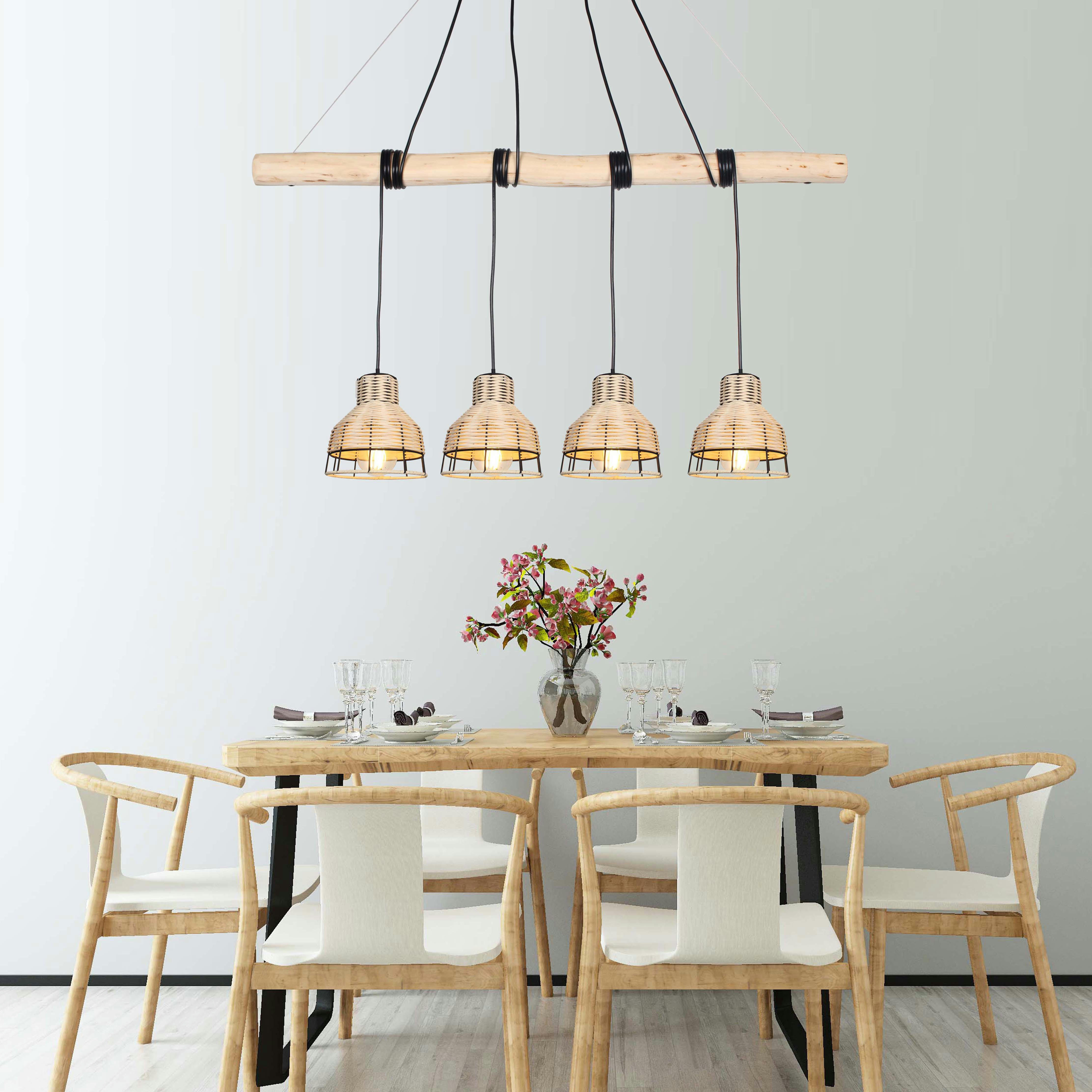 REED - Suspension en bamboo naturel