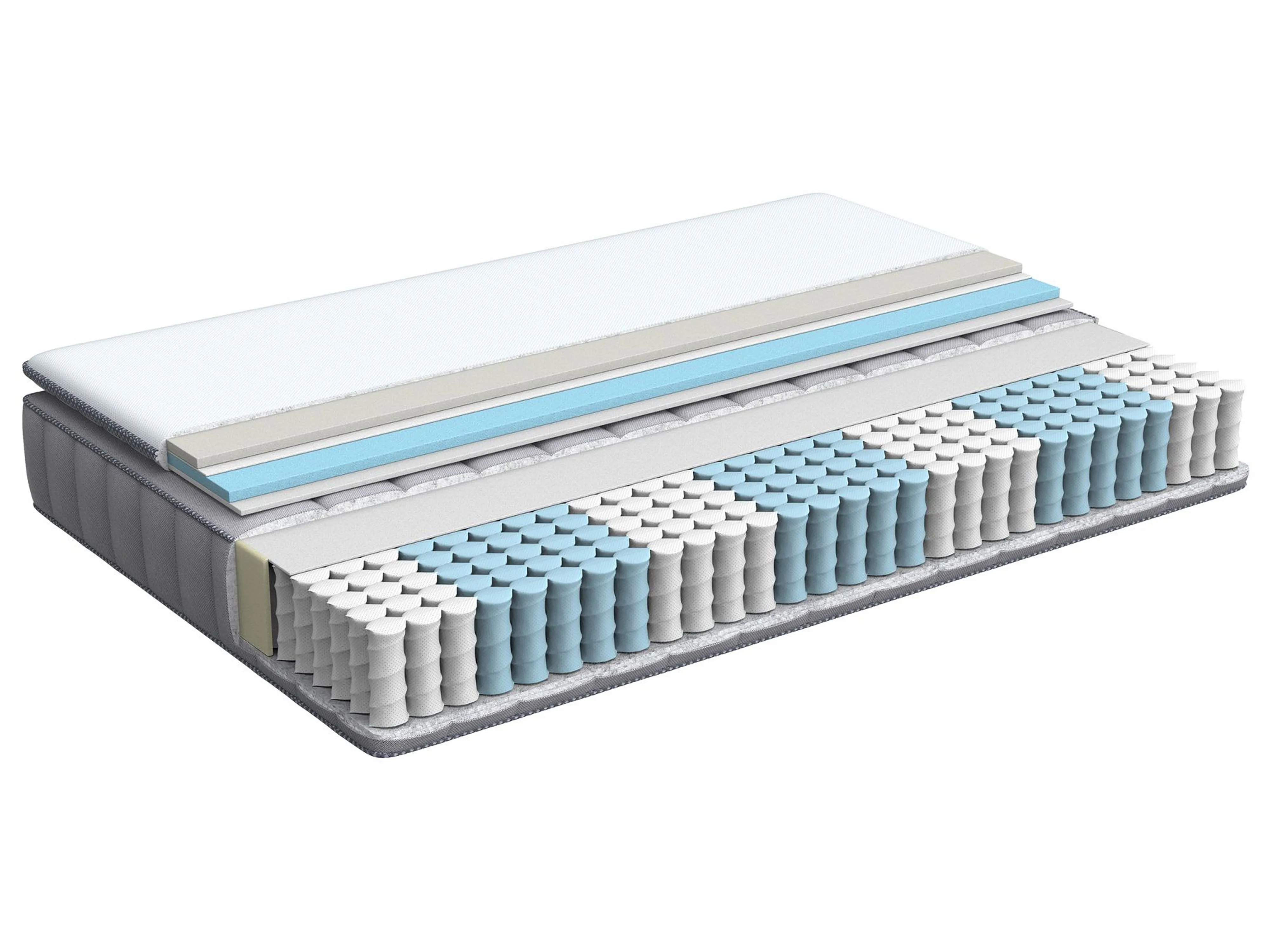 Gel Memory Foam Pocket Spring Mattress PLEASANT H2/3 Medium 160 x 200 cm (EU King Size)