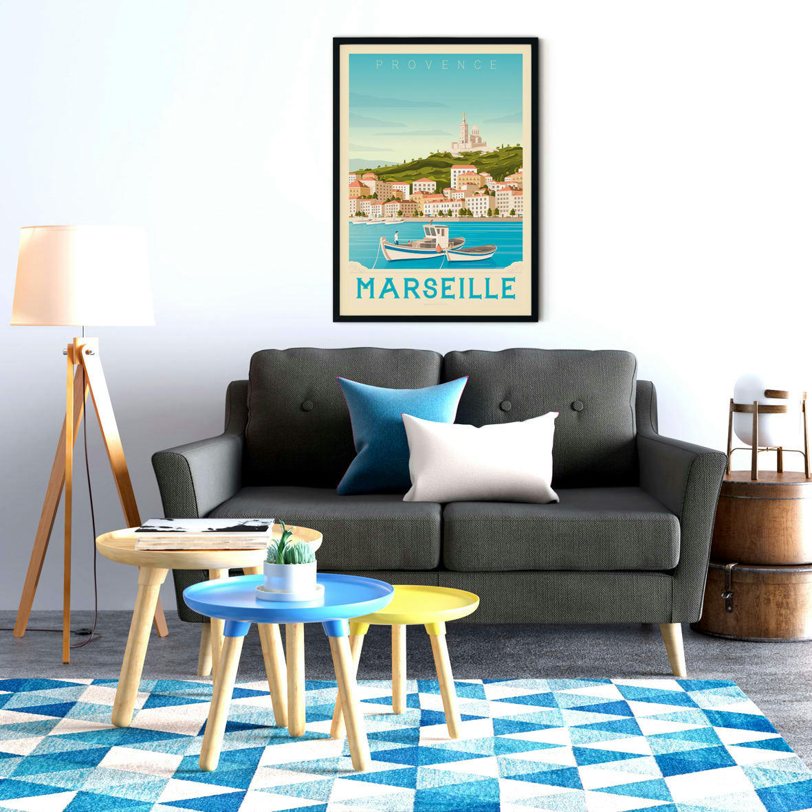 - Affiche Marseille  50x70 cm