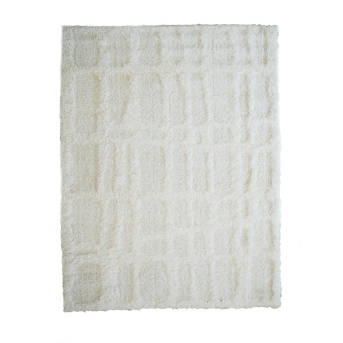 MONADE - Tapis reliefs deux épaisseurs crème 160x220