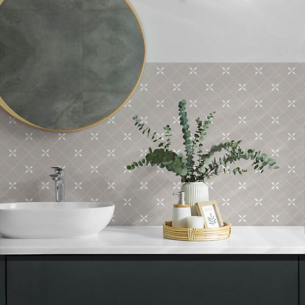 Panneau Décoratif Wallfluent 120x60 cm Motif À Chevrons En Marbre 1 pièce