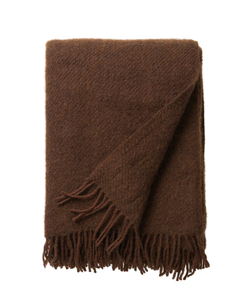 Klippan 100% wollen deken - Gotland - walnut- 130x200cm