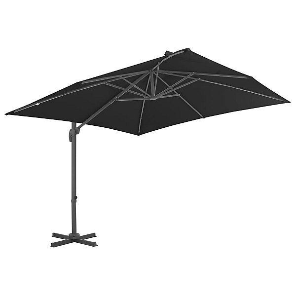 Parasol meuble de jardin en porte-à-faux aluminium Helloshop26