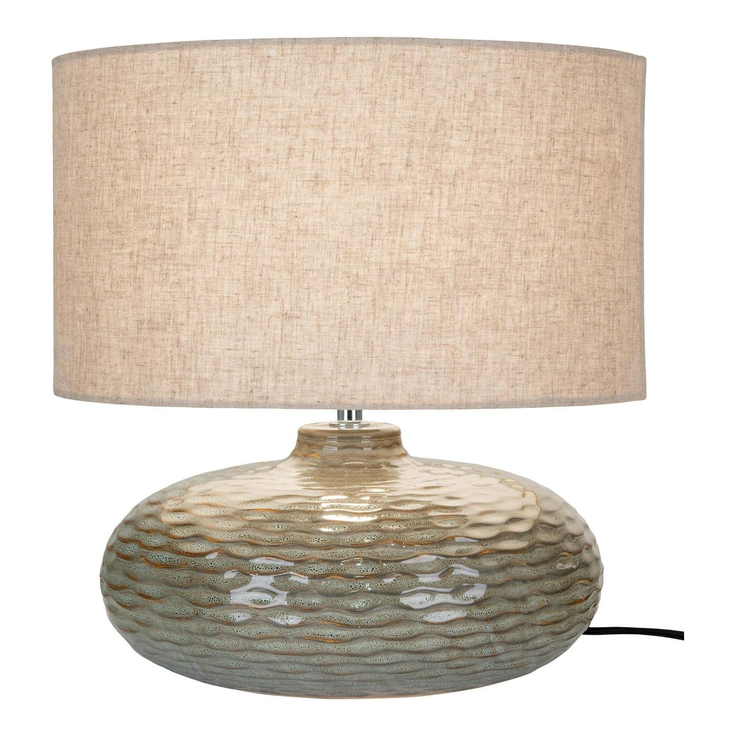 Lampe de table en céramique verte KARS
