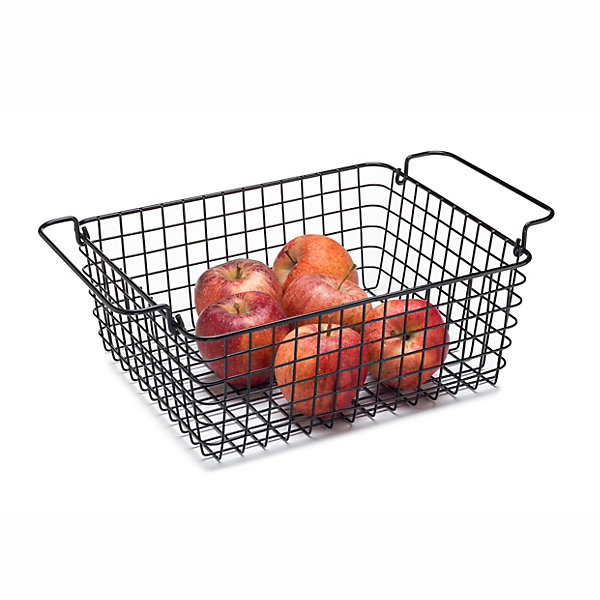 Panier Métallique GN 1/2 Noir - H 12 à 16 cm - Pujadas - Noir - l32.5- L0.1- P25.5- h12- Métal