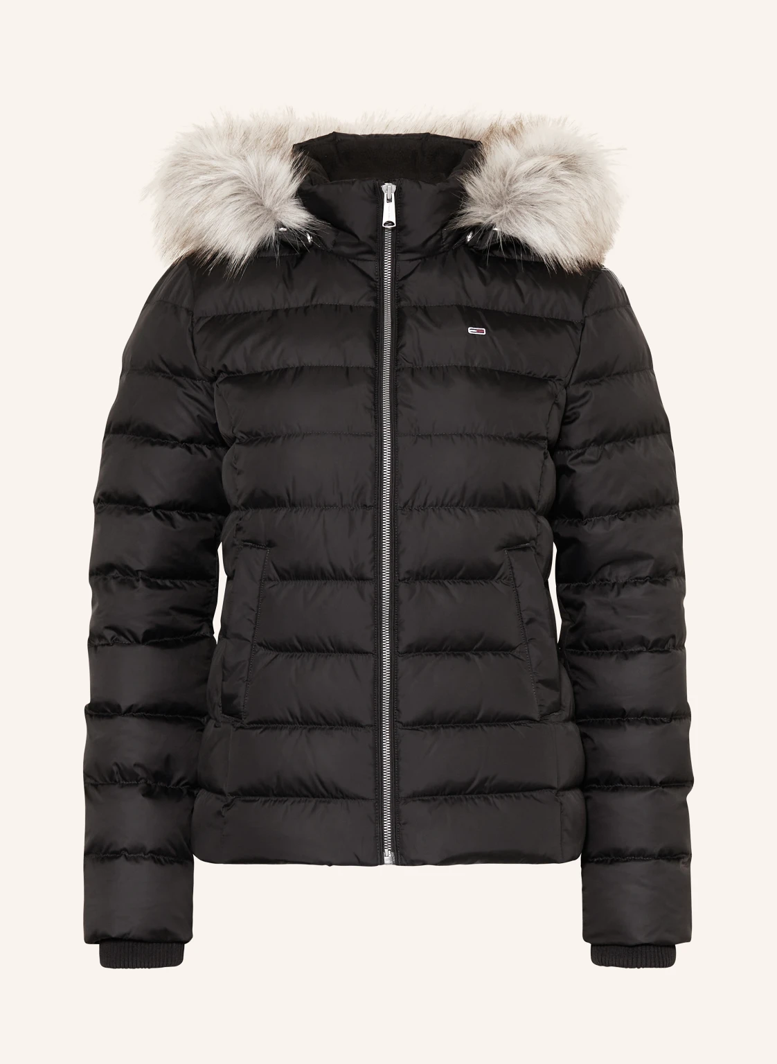 TOMMY JEANS Daunenjacke mit abnehmbarem Kunstfell