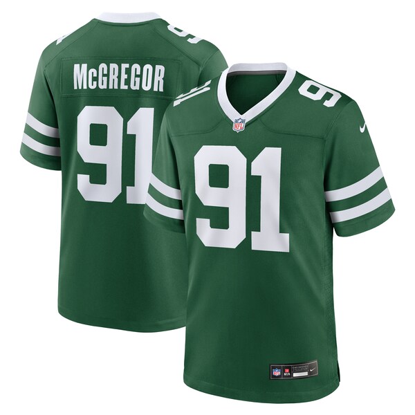 Braiden McGregor New York Jets Nike Team Game Jersey - Legacy Green