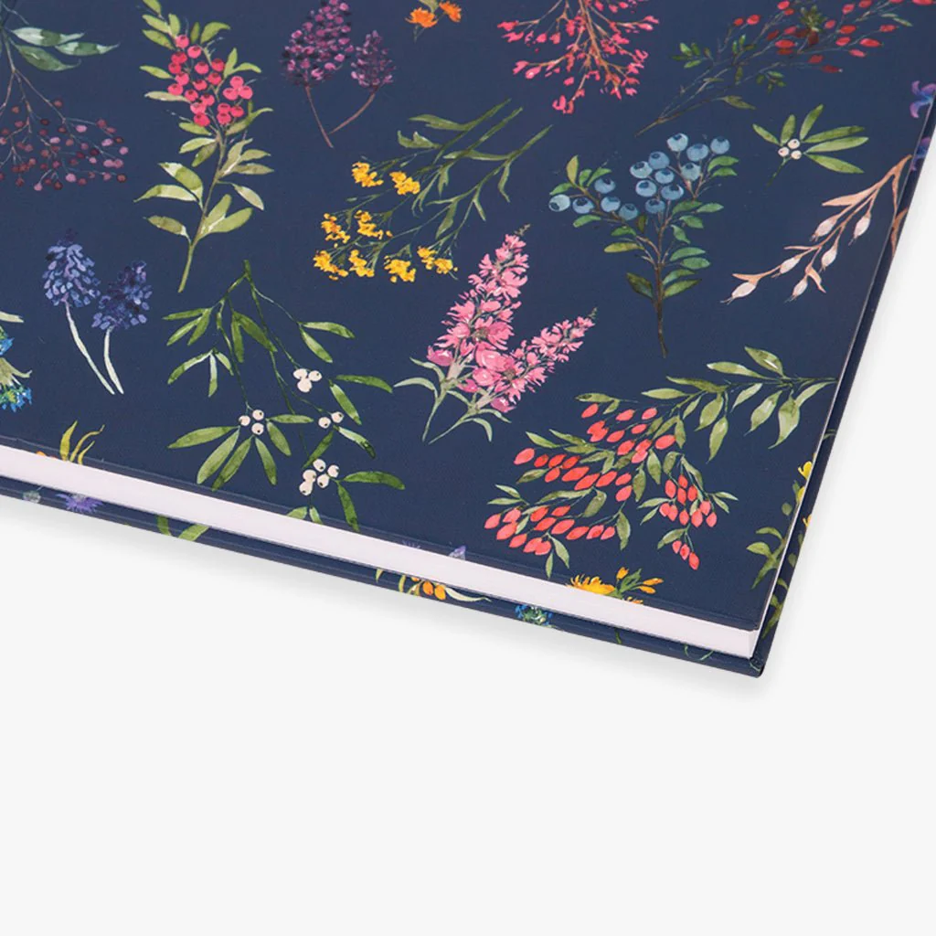 Caderno Capa Dura Pautado Flores A5 GARDEN MEMORIES
