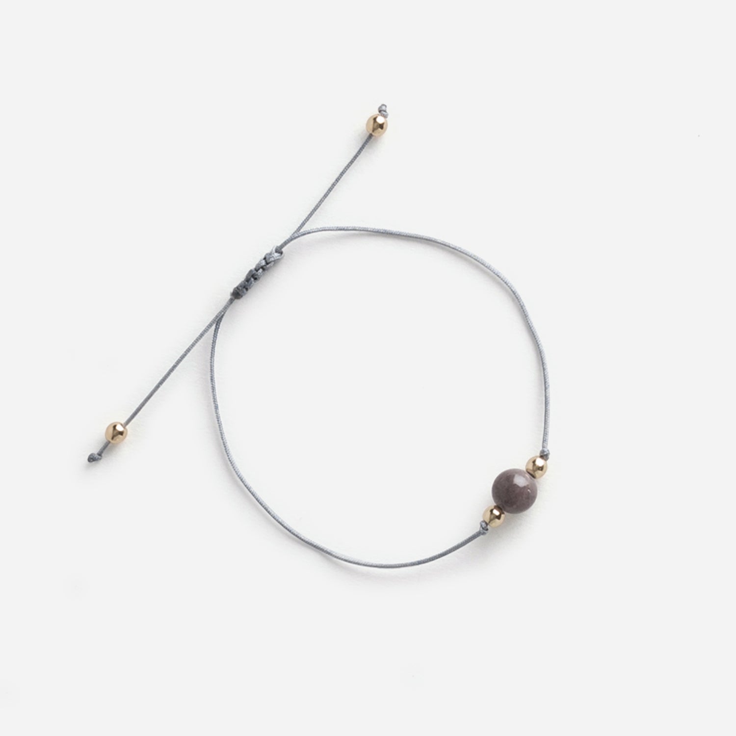 Bracelet gris pierre agate