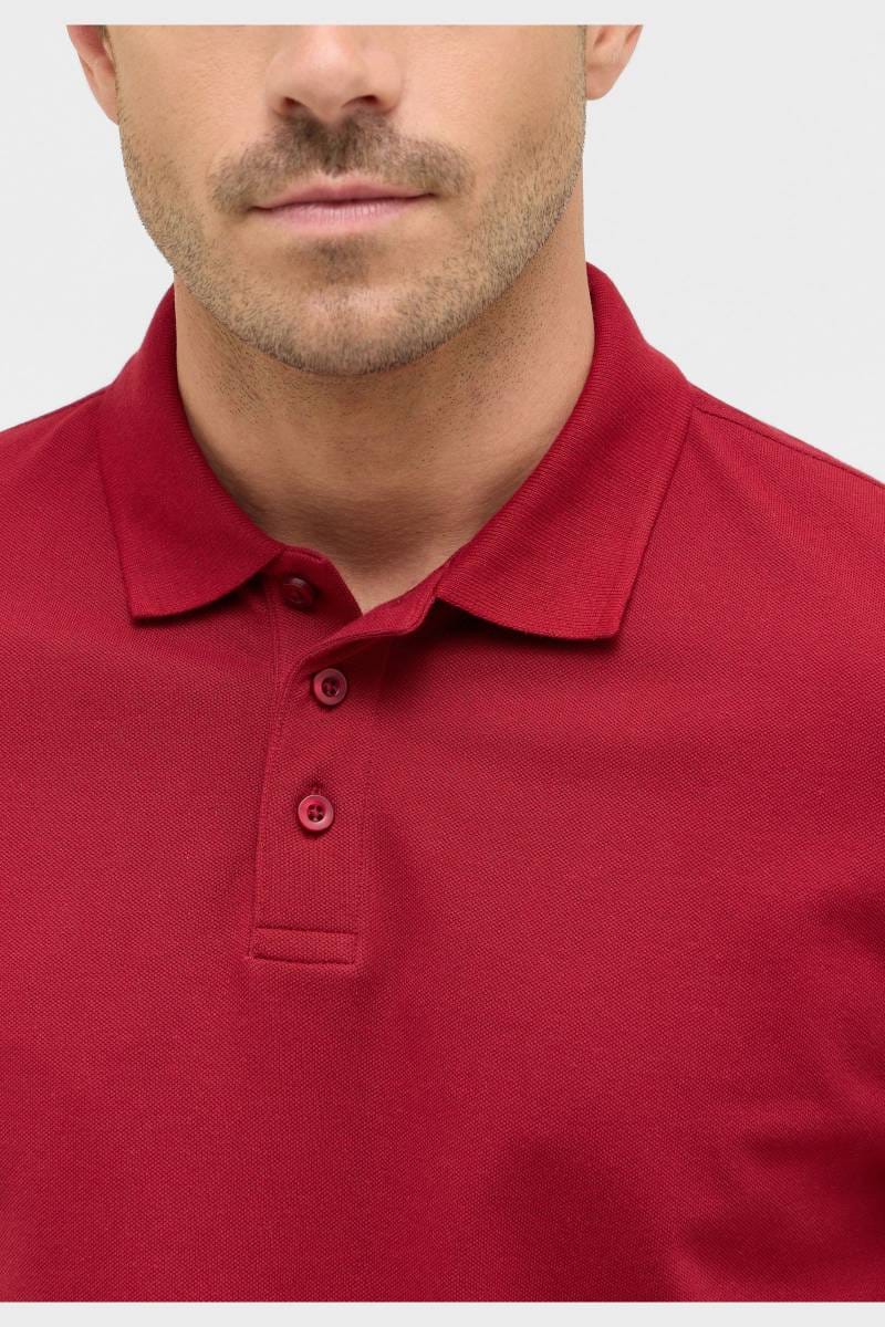 ETERNA Regular Fit Poloshirt dunkelrot, Einfarbig
