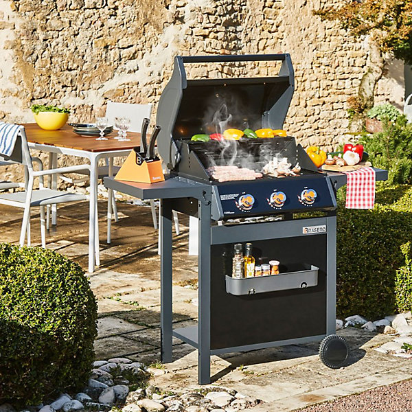 Barbecue gaz Spring II3 brûleursGrille &plancha fonte9,95 kW