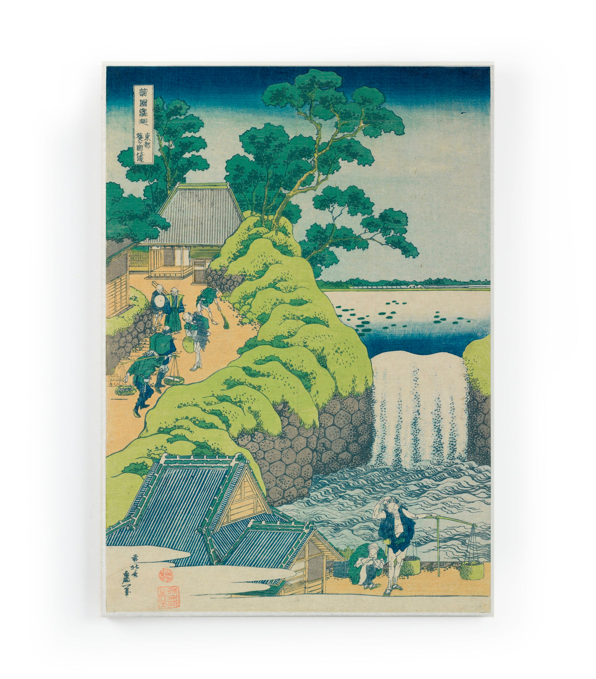 Canvas 60x40 Gedrukt Japans landschap