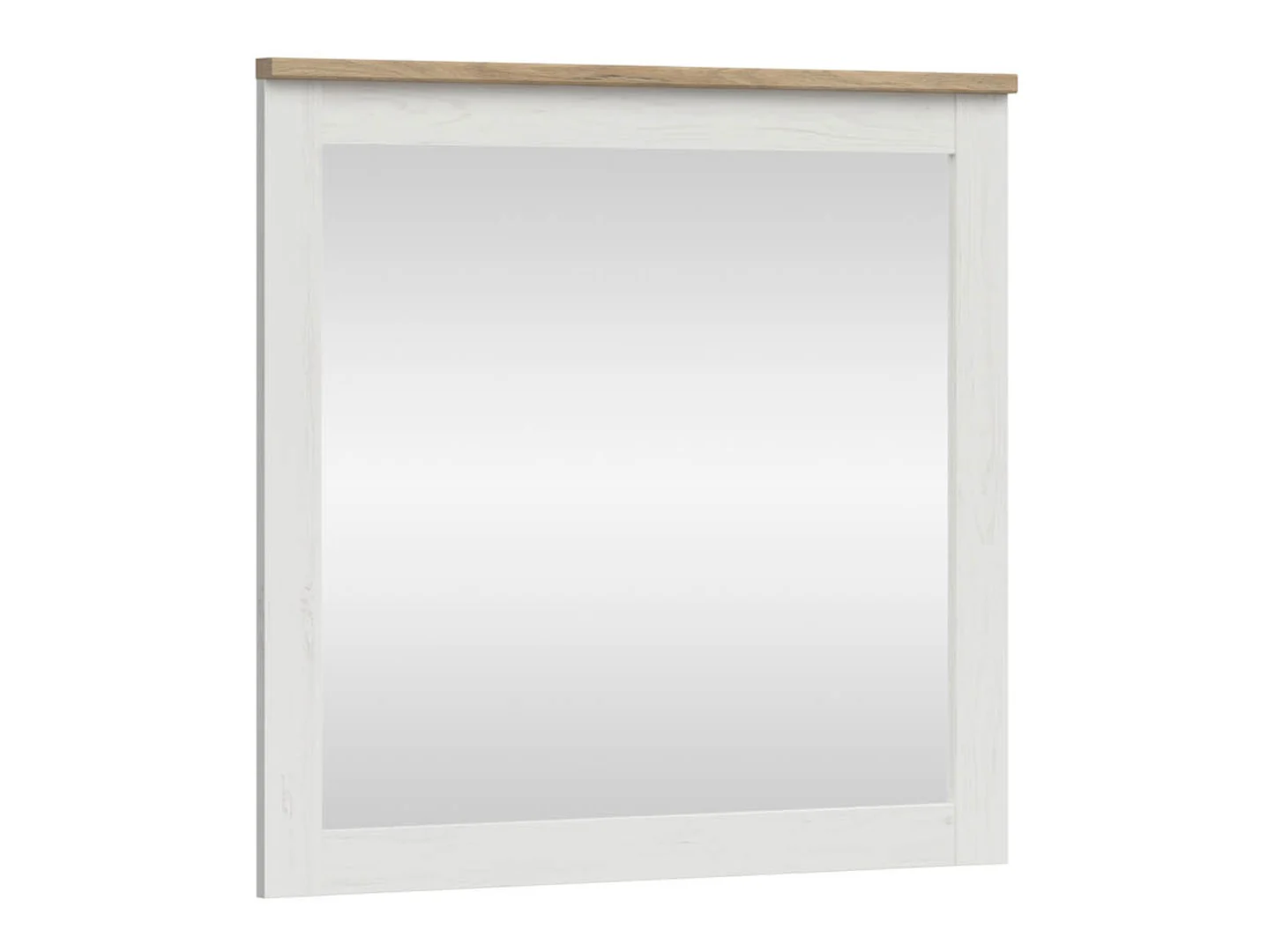 Lustro ścienne Loksa 90,5x96 cm białe