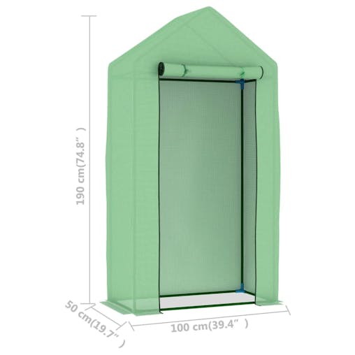 NNEVL Greenhouse with Steel Frame 0.5 m? 1x0.5x1.9 m