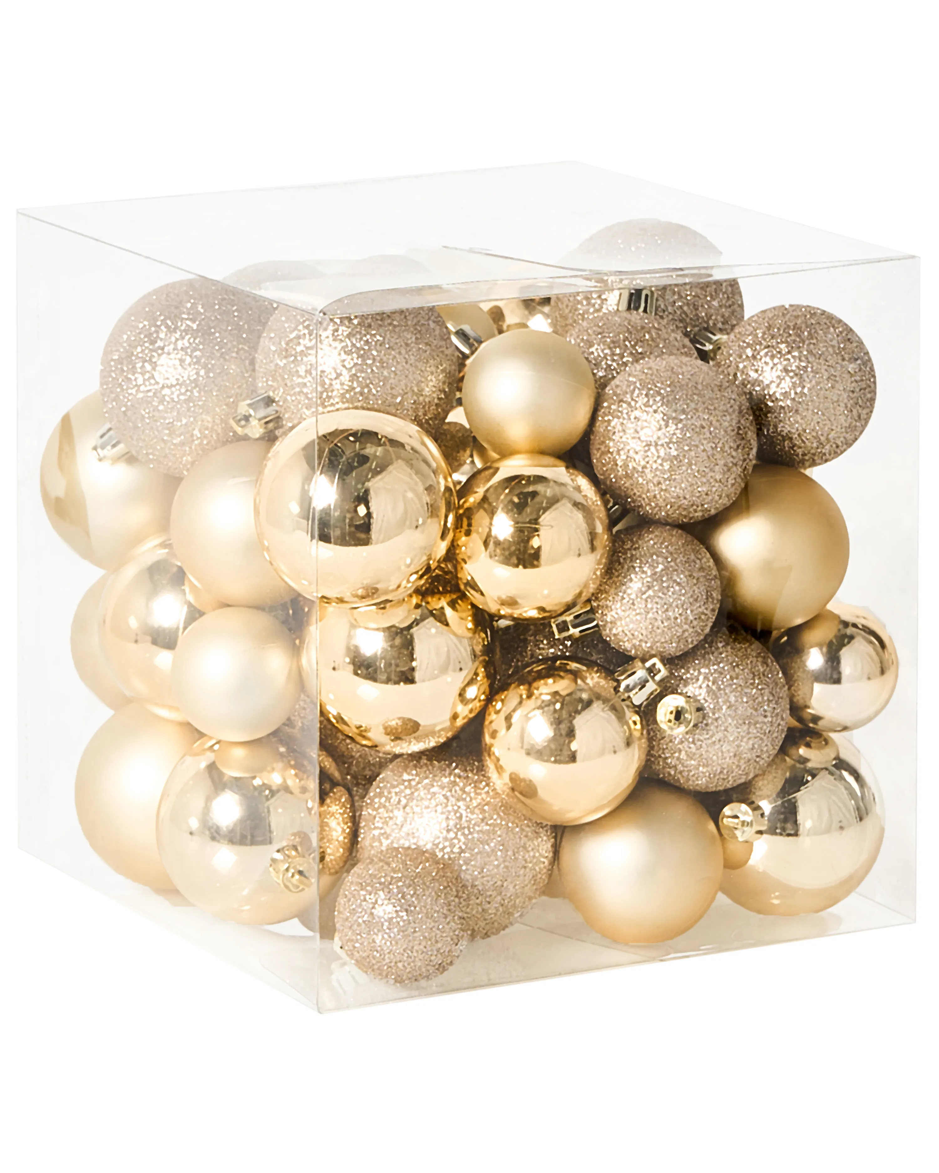 Set of 60 Baubles TYIN Gold
