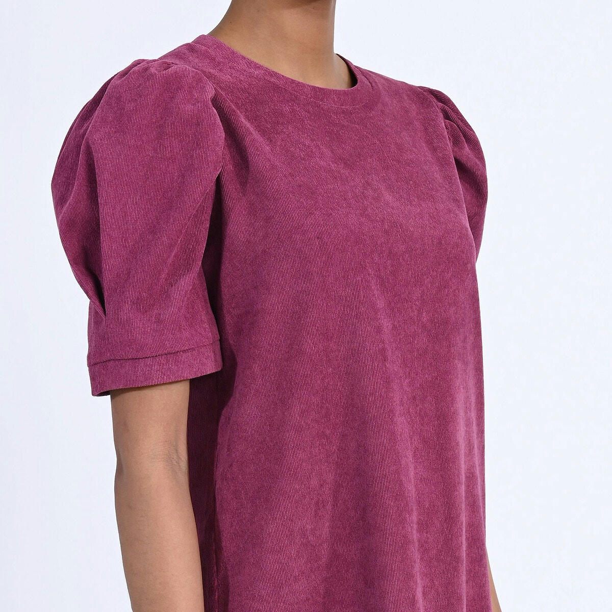Robe  manches courtes col rond