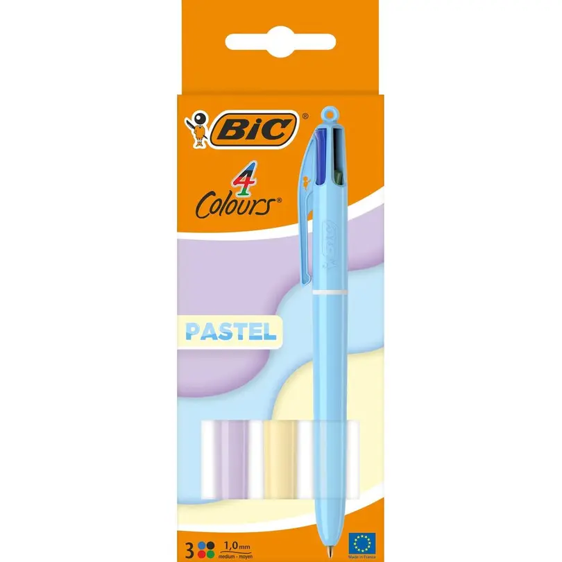 Kugelschreiber 3er-Set 4 Colours Pastel