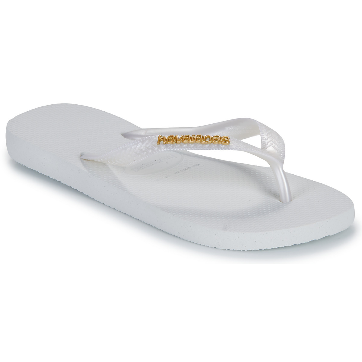 Havaianas - TOP LOGO METALLIC - White / Gold