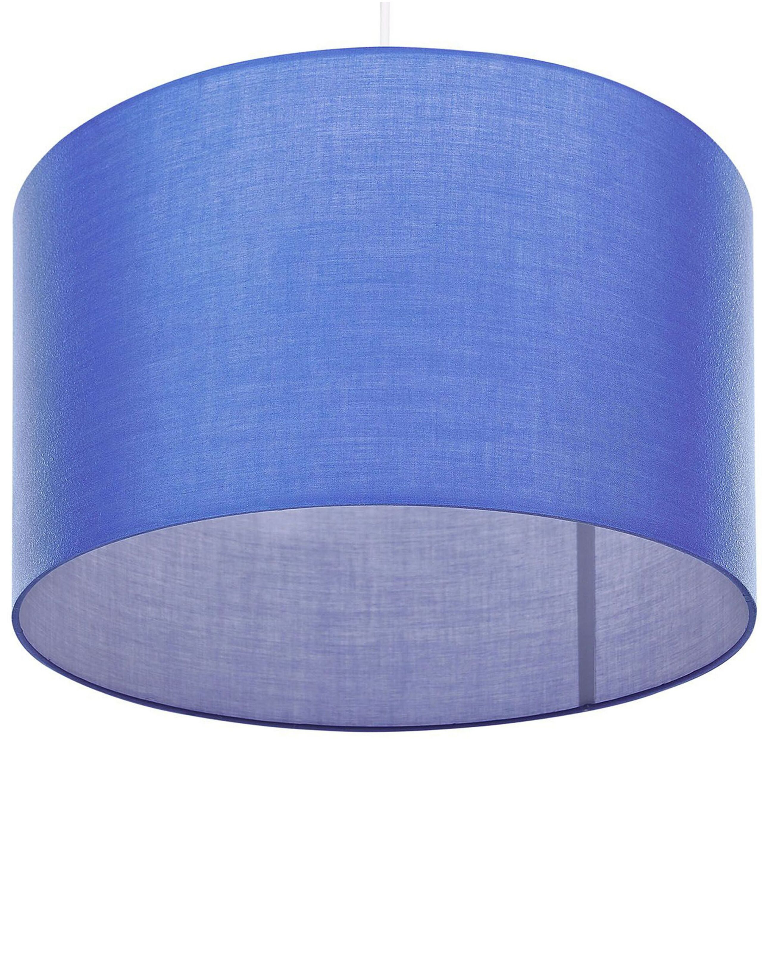 Lampa wisząca żyrandol tkanina niebieska