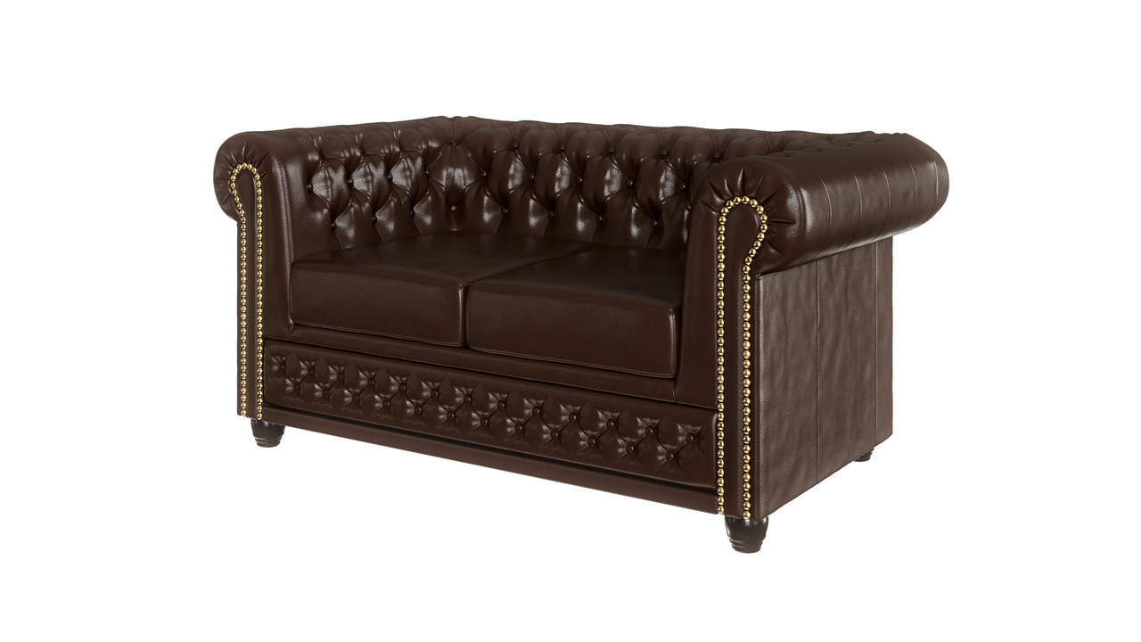 Ropez Chesterfield York sofa 2 osobowa pikowana ekoskóraMg14
