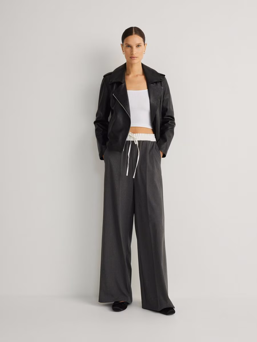 Trousers With Contrast Insert