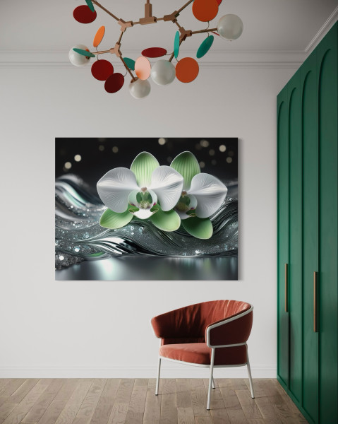 Feeby Obraz na płótnie, Abstrakcja Orchidei 60x40